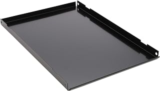 Tennsco 5005 Legal Size Extra Tray, 9-9/32" Width x 3/4" Height x 14-1/4" Depth, Black (Pack of 5)
