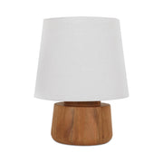 Bibi Table Lamp by Moe's Home Collection – Mango Wood, Brown, Model GK-1147-03-NA