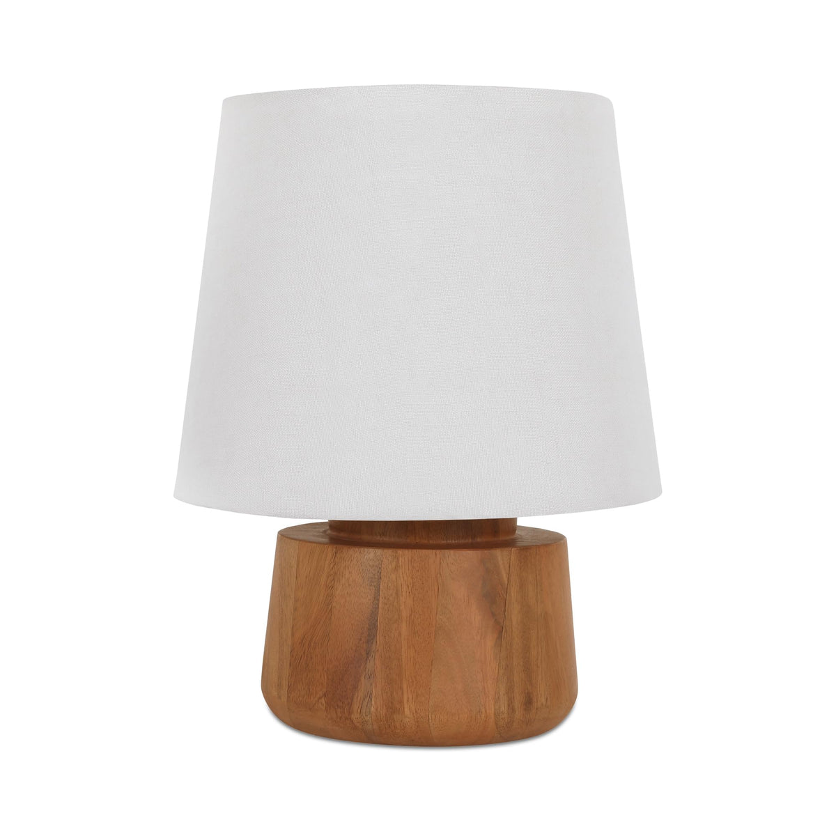 Bibi Table Lamp by Moe's Home Collection – Mango Wood, Brown, Model GK-1147-03-NA