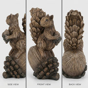 iStatue Resin Squirrel Figurine, 6.5 Inch Medium, Brown