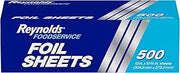 Reynolds Foodservice Pre-Cut Aluminum Foil Sheets, 500ct