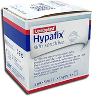 Leukoplast Hypafix Skin Sensitve Soft Silicone Wide-Area Fixation, 2 in. × 5.5 yd. (5 cm × 5 m), 1 Roll