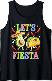 Let's Fiesta Shirt Mexican Men Women Kids Cinco De Mayo Tank Top