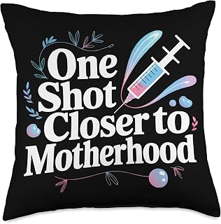 IVF in Vitro Fertilization Transfer Day Fertility Pregnancy Throw Pillow