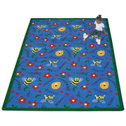 Bee Attitudes Rug by Joy Carpets – 3'10" x 5'4" (Rectangular), Nylon, Green, Model 1451B-03
