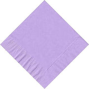 Creative Converting 50 Plain Solid Colors Beverage Cocktail Napkins Paper - Lavender