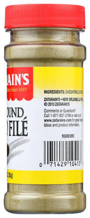 Pure Ground Gumbo File 1.25 oz by Zatarain's – 1.25 Ounce (Pack of 1), Model 0071429104136