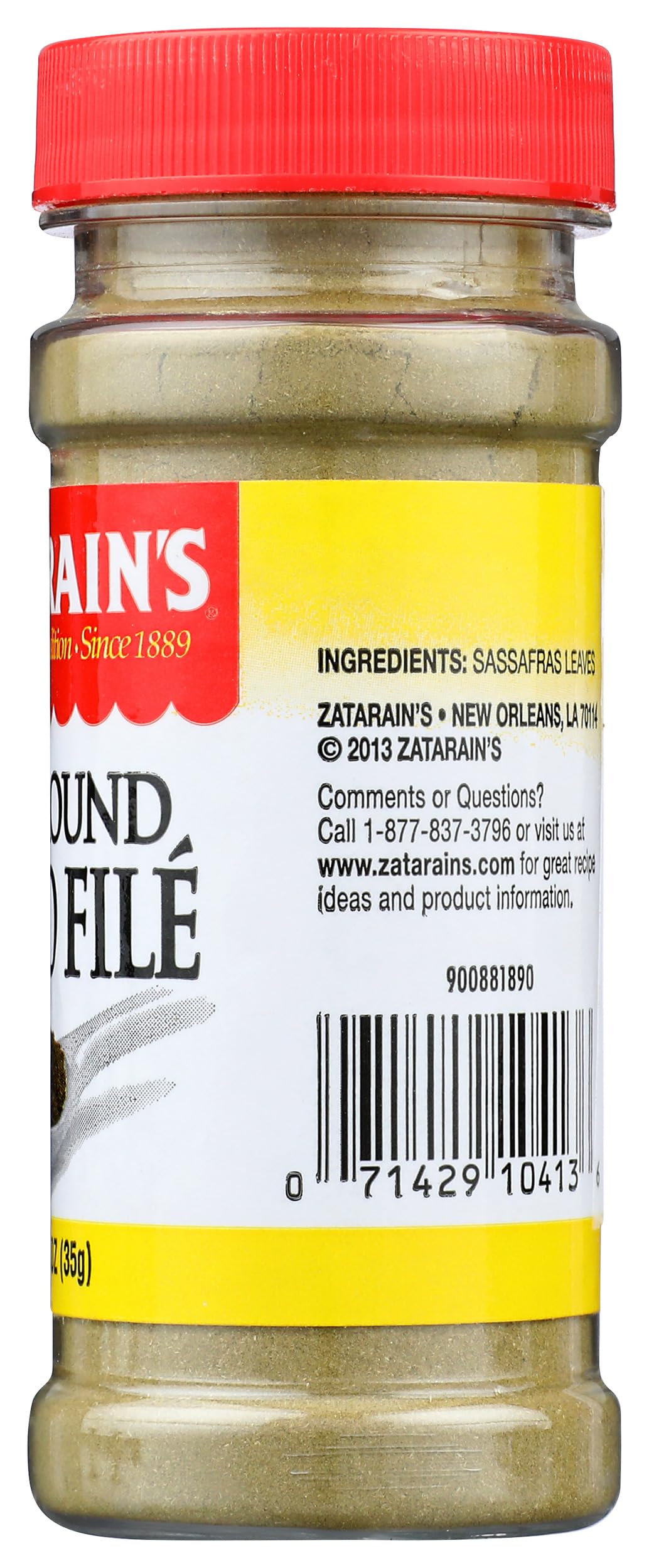 Pure Ground Gumbo File 1.25 oz by Zatarain's – 1.25 Ounce (Pack of 1), Model 0071429104136