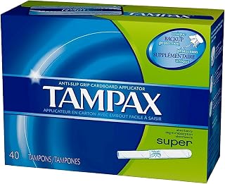 Tampax Super Absorbency cardboard Tampons, 40 Count