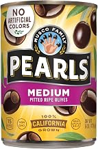 Pearls Medium Ripe Pitted Olives, Pack of 12, 6 oz Cans
