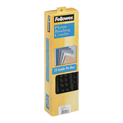1/2in Black Binding Combs (25 Pack) by Fellowes – 1/2", 0.5 inches, Plastic, Black, Model 52323