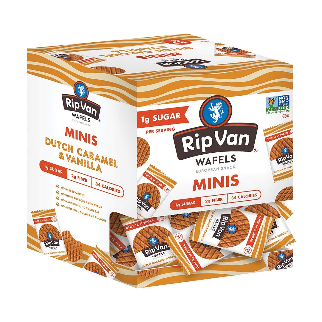 Rip Van Wafels Dutch Caramel & Vanilla / 0.28 Ounce (Pack of 128) / 128 Wafers