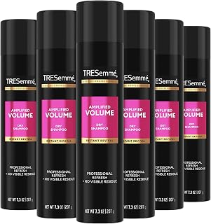 TRESemmé Dry Shampoo Spray, Volume Clean 6-Pack – Refreshes & Absorbs, Warm Petals, 7.3 Oz Ea