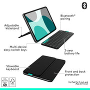 Logitech Black / 11" / TABLET KEYBOARD Keyboard Cases
