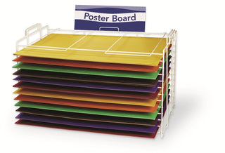 Paper and Board Storage and Drying Rack by Pacon – Standard, Enameled Wire, White, Model PAC75004