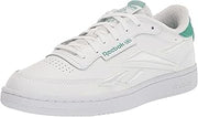Reebok Unisex-Adult Club C Sneaker, White/Pure Grey/Semi Future Teal, 8 US Men