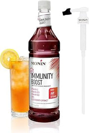 Monin Total Immunity Boost - Vegan, Kosher - 1 liter / 33.8 fl oz Bottle