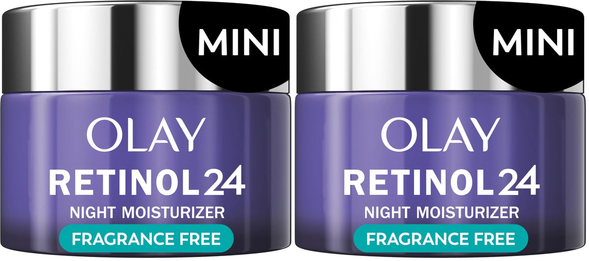 Retinol 24 Face Moisturizer by Olay – 0.5 Fl Oz (Pack of 2), Ivory, Pack of 41, Model av2022-Olay-face moisturizer fragrancefree trial size-abafcc01