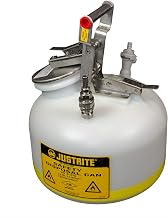 Justrite BY12752 Disposal Safety Can, Poly/Stainless Fitting, 2 Gal