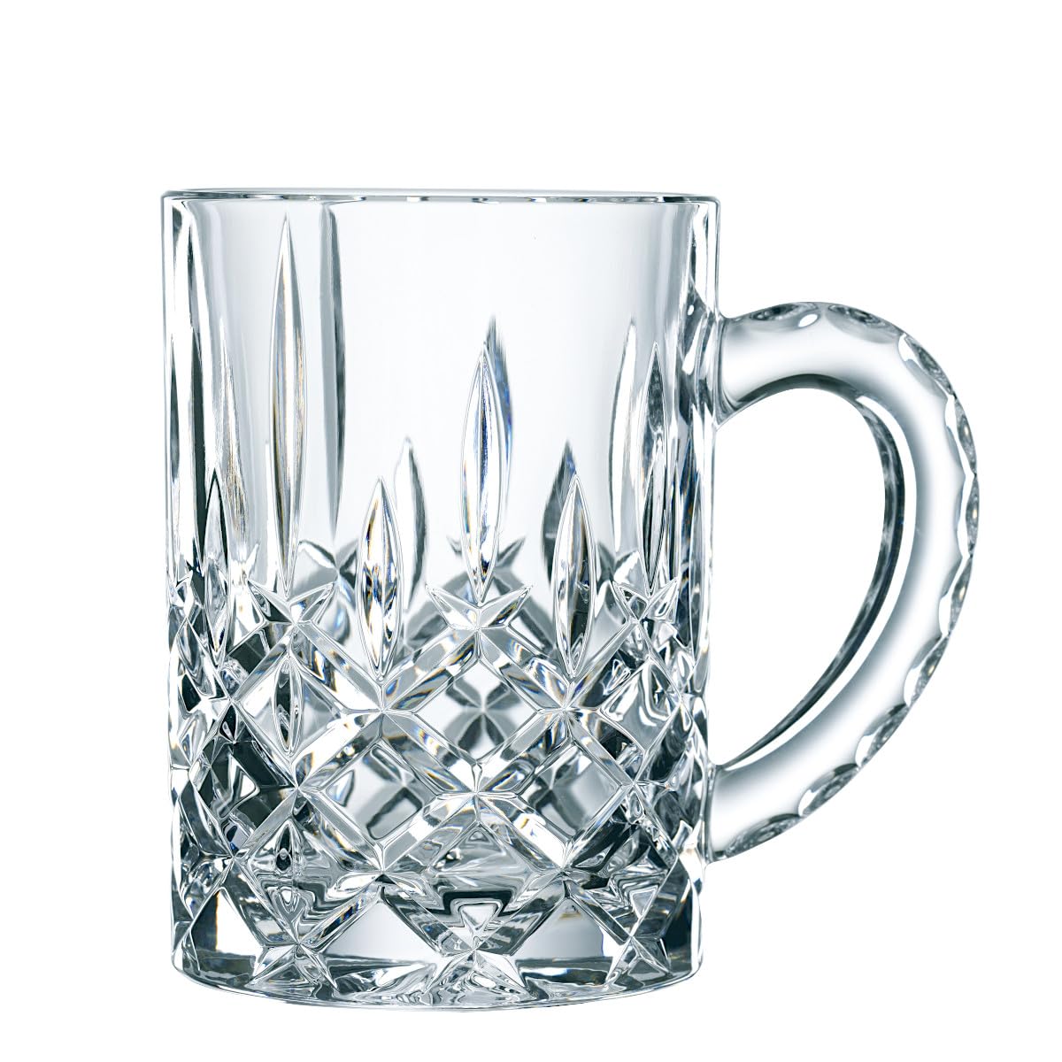 Noblesse Beer Mug by Nachtmann – 9.4 cm x 14.5 cm x 13.9 cm, 600 milliliters, Kristallglas, Transparent" Gold "Colorless, Pack of 2