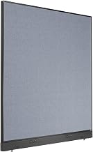 Global Industrial Electric Office Partition Panel, 60.25 Inch Width x 64 Inch Height, Blue Fabric, 1 Piece
