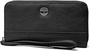Timberland womens Leather RFID Zip Around Wallet Clutch With Wristlet Strap