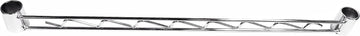Nexel AHR24C Chrome Hanging Rail 24" W, Silver, 100 Lbs Capacity