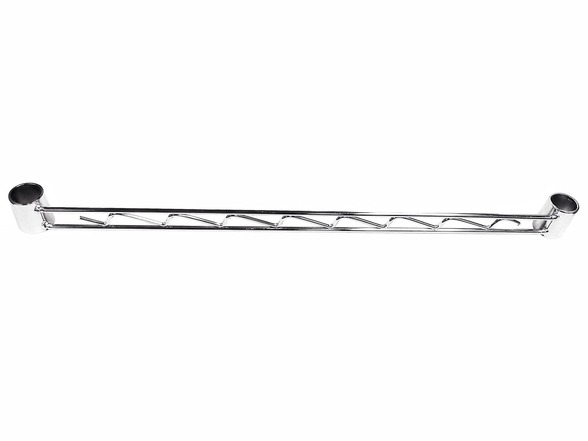 Chrome Hanging Rail 24" W by Nexel – 24 inch, Nickel, Chrome, Model AHR24C
