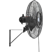 24" Wall Mounted Misting Fan by Continental Dynamics – 24", Aluminum, Black, Model SFWE-750/60YWA-M