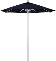 California Umbrella 7.5' Rd. Venture Series Contract Grade Patio Umbrella, Push Open Pin Stop, Silver Finish