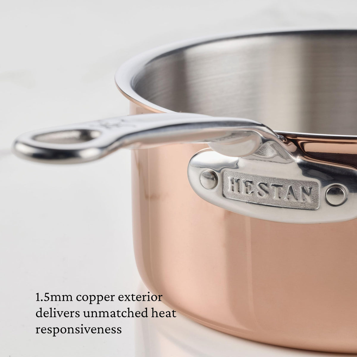 CopperBond® Aura™ 10-Piece Professional Copper Cookware Set by Hestan – 10 Piece, Copper, Model 31832