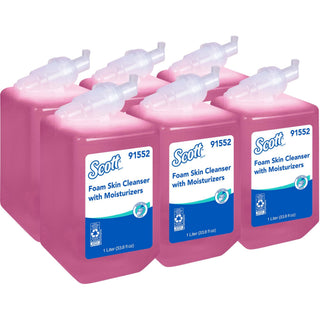 Kleenex(R Foam Skin Cleanser, 33.8 oz, Pink, Case of 6