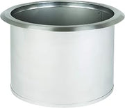 Dispense-Rite TCD-3-NB 8.25" Diameter Drop-in Trash Chute, Medium, Stainless Steel, No Bottom