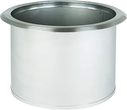 Dispense-Rite TCD-3-NB 8.25" Diameter Drop-in Trash Chute, Medium, Stainless Steel, No Bottom