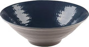 Elite Global Solutions D1010RR-LAP Bowl, 9 3/4" Dia. x 3 1/4" h., Melamine, Aubergine Matte Finish Outside/Lapis Gloss Finish Inside (Pack of 6)