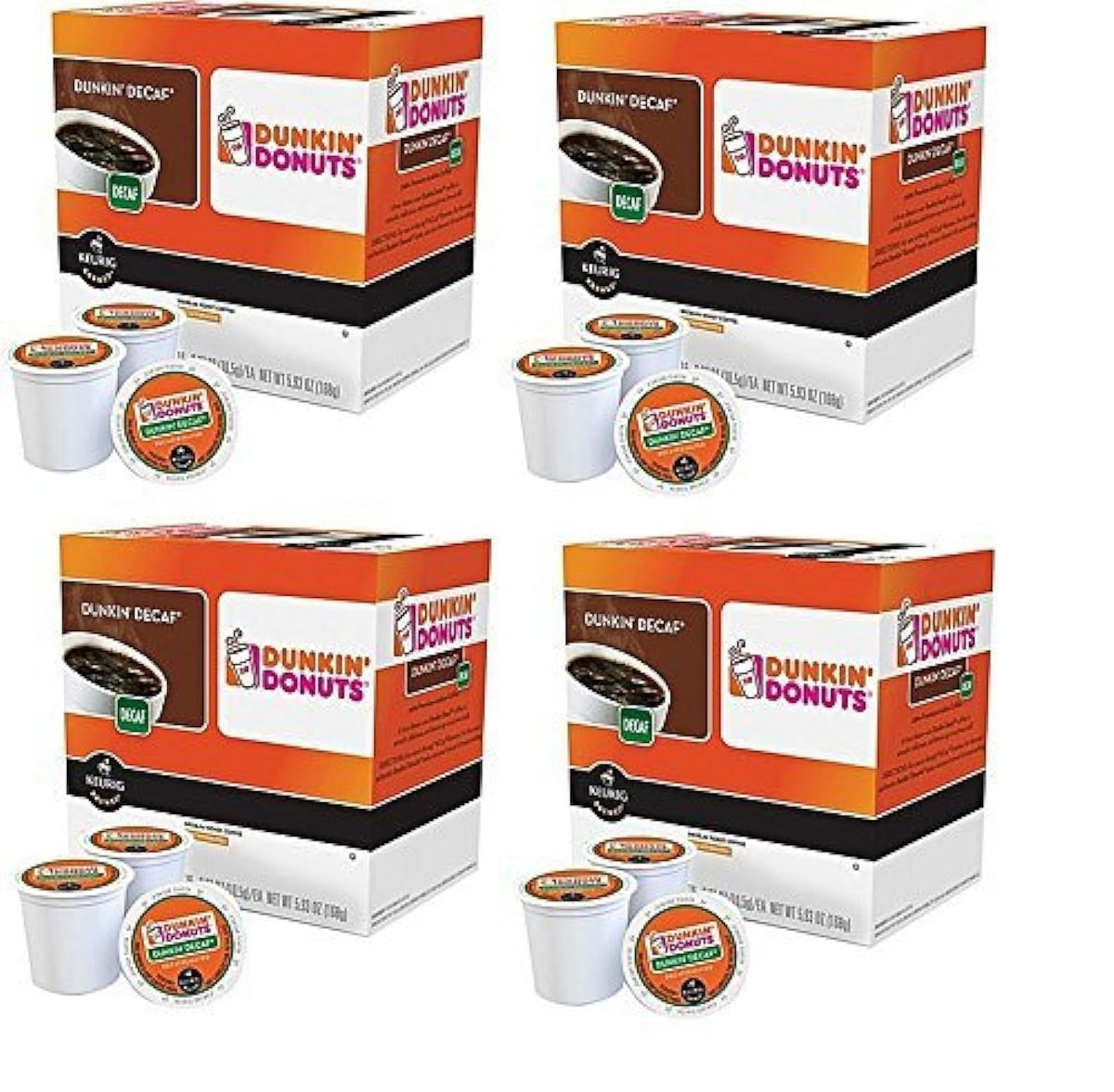 Dunkin' Decaf / 16 Count (Pack of 4) / 1 Single-Serve Capsules & Pods
