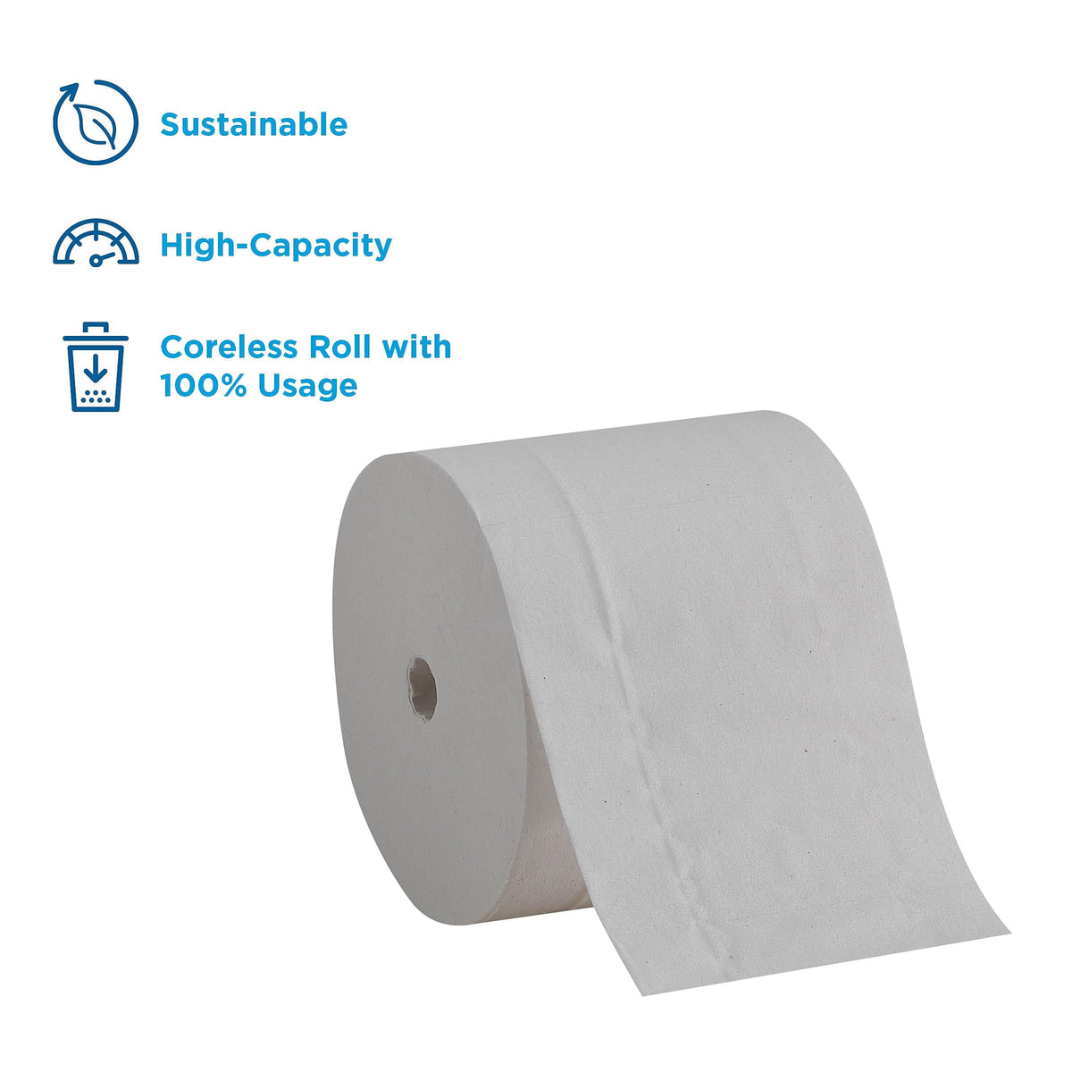 Georgia Pacific 19375 Coreless Bath Tissue by Georgia-Pacific – 36 Rolls, Paper, White, Model GPC19375