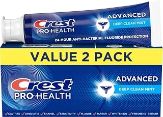 Crest Pro-Health Advanced Deep Clean Mint Toothpaste, 2 Count (Pack of 1)