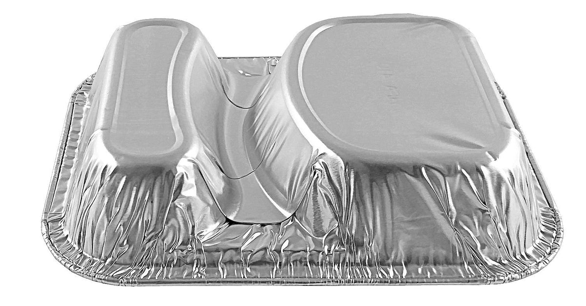 Hamburger Container Tray Disposable School Feeding Pan (pack of 25) by Handi-Foil – Aluminum, Model 4101-30-1000