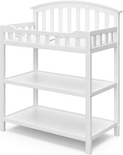 Graco Changing Table with Water-Resistant Changing Pad, White