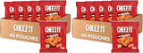 Cheez-It Cheese Crackers, Baked Snack Crackers, Single Serve, Extra Toasty (40 Pouches) (Pack of 2)