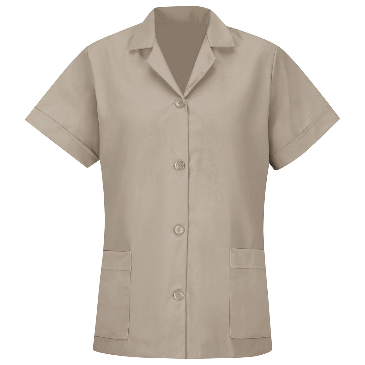 Red Kap Large / Tan / Button Front Tunic Tunics