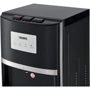 Non-Filtered Tri-Temp Water Dispenser by Global Industrial – 15.25"L x 15.75"W x 44.13"H, Stainless Steel, Black W/ Stainless, Model TY-LWYR72T