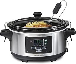Hamilton Beach Portable 6 Quart Set & Forget Programmable Slow Cooker