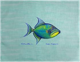 PM114C Trigger Fish Teal Place Mat - Set of 4