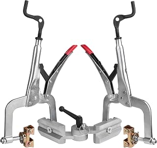 Strong Hand Tools Adjustable Angle Plier, Fit 3 Inch Diameter Tubes, Locking Angle at 45, 90, 135 and 180 Degree, Adjustable Handle, Unique Easy-open Crank handle, Quick Release Trigger PA114