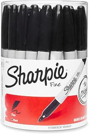 Sharpie 35010 Fine Point Permanent Marker, Black, 36-count