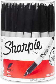 Sharpie 35010 Fine Point Permanent Marker, Black, 36-count