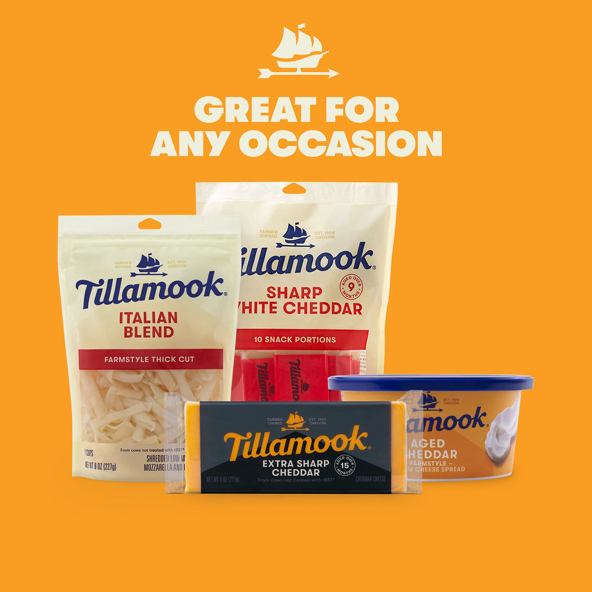 Extra Sharp Cheddar Cheese Block by Tillamook – 8 Ounce (Pack of 1)