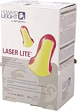 HOWARD LEIGHT Honeywell Home by Laser Lite High Visibility Disposable Foam Earplug Refill for Leight Source 500 Dispenser, 500 Pairs (LL-1-D), Magenta/Yellow